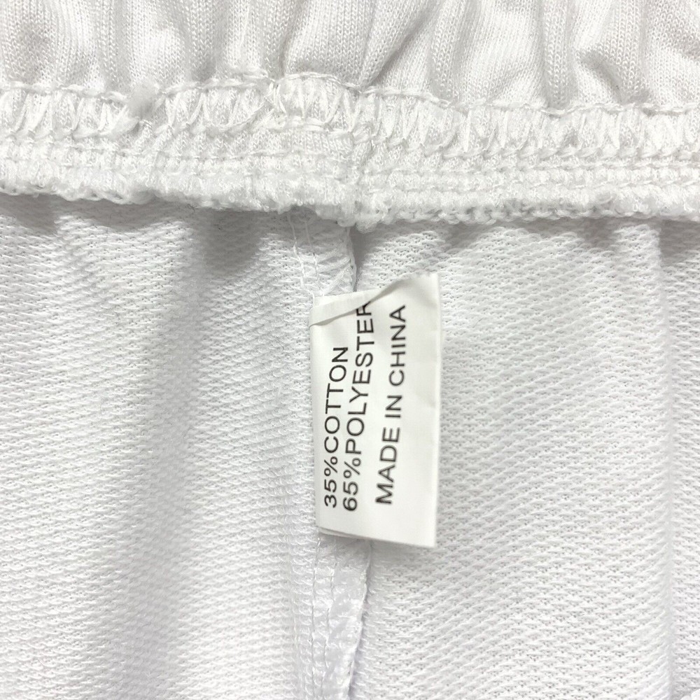 White Butterfly Cargo High Rise Sweatpants Womens Size Medium Pockets Joggers - Picture 8 of 9